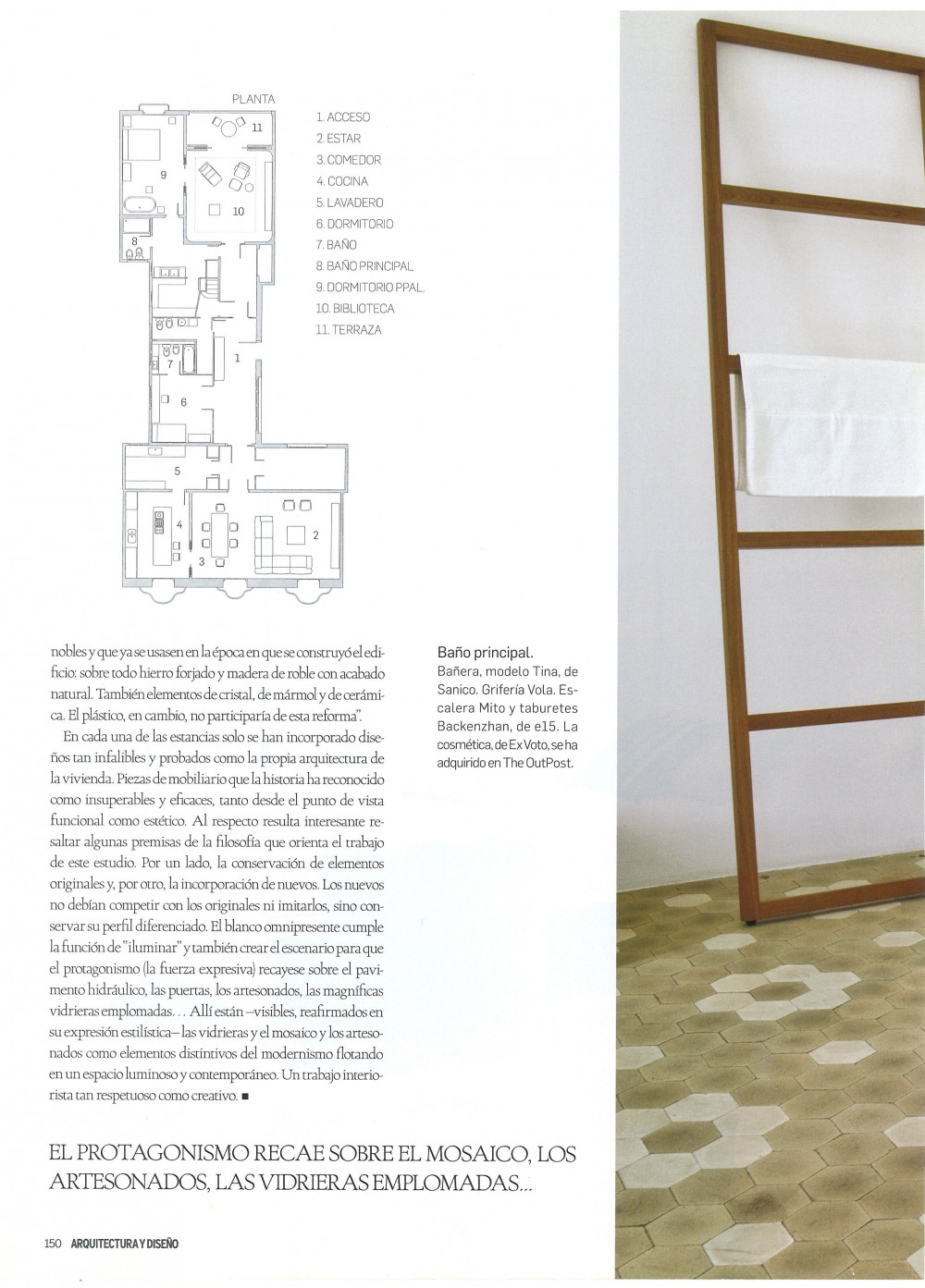 Arquitectura y Diseño 108.,Proyecto de renovación de vivienda en el ensanche de Barcelona