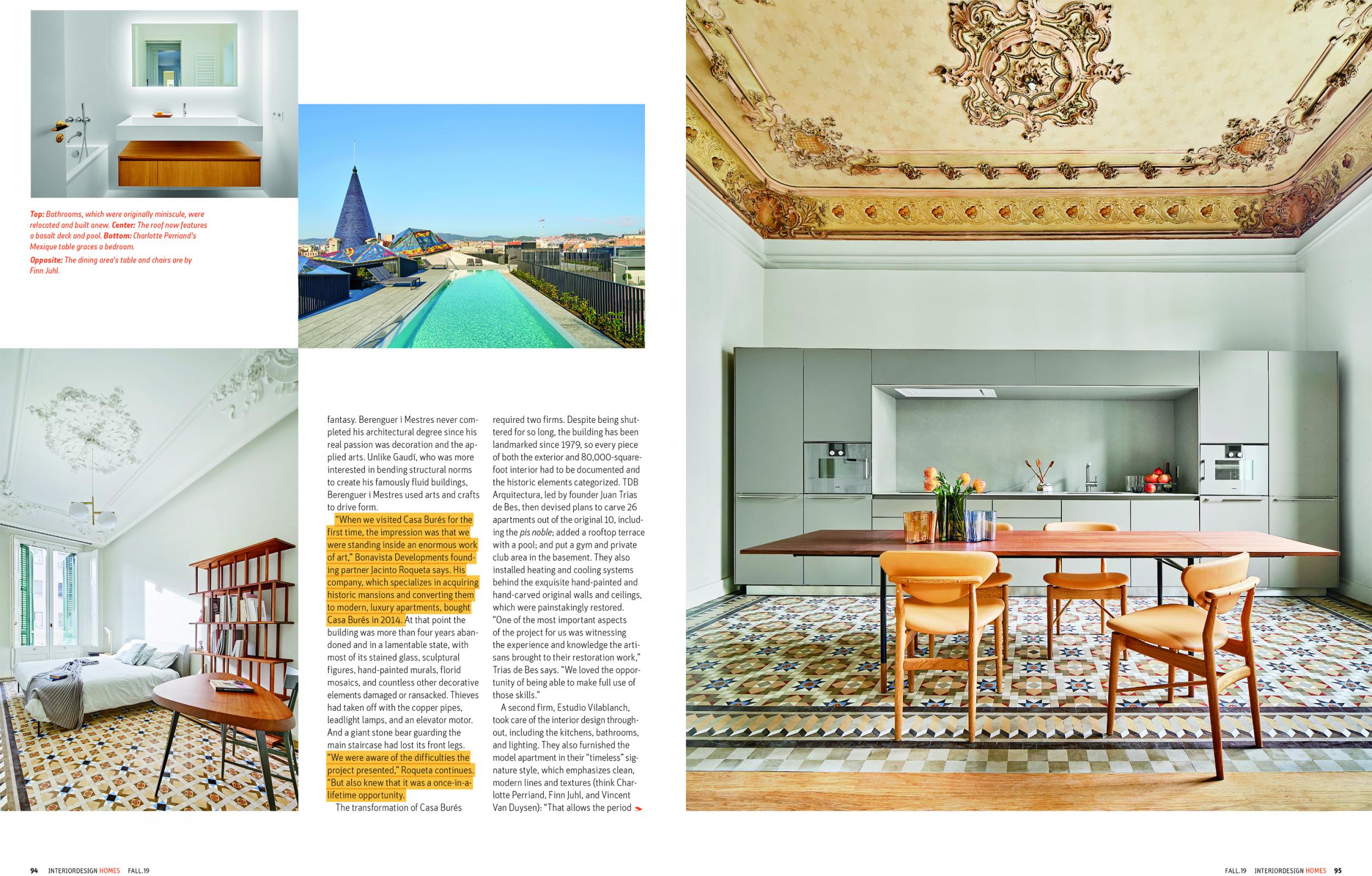 Interior Design Magazine Casa Bures September 2019