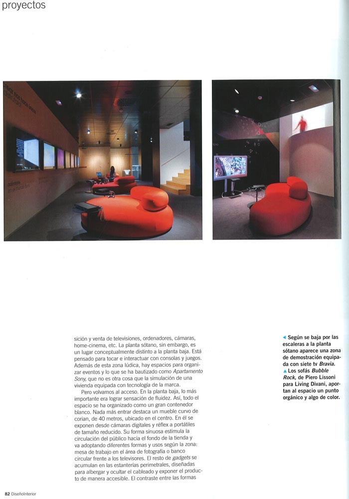 Diseño Interior Nº212. Sony Madrid