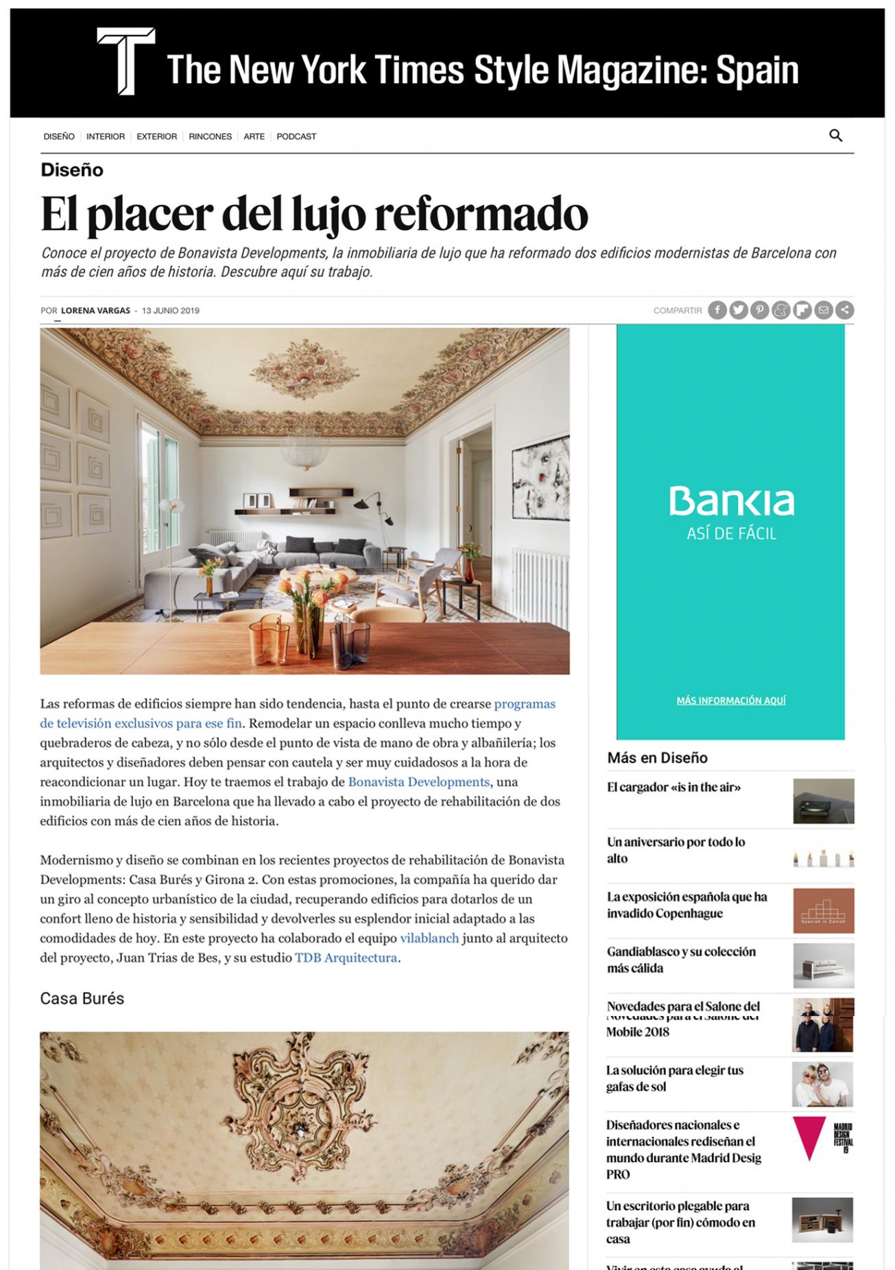 T Magazine · Casa Burés · Junio 2019