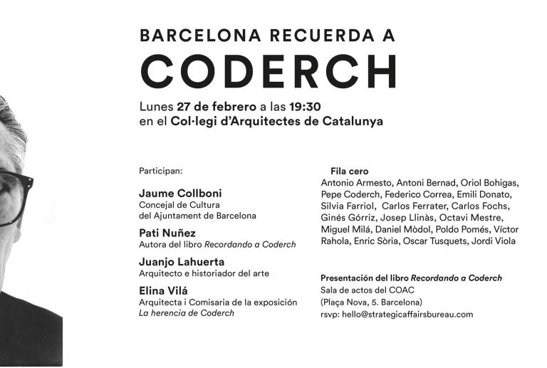 Elina participa en el homenaje "Barcelona recuerda a Coderch"