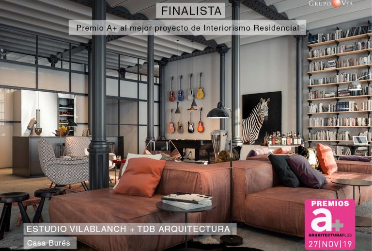 Casa Burés finalista en los premios Arquitectura Plus 2019