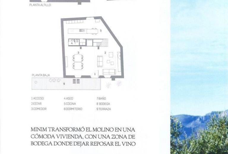 Arquitectura y Diseño 125, Creació d'un habitatge a partir d'un antic molí